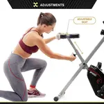 Folding Upright Exercise Bike with Adjustable Resistance   – Thumbnail 2